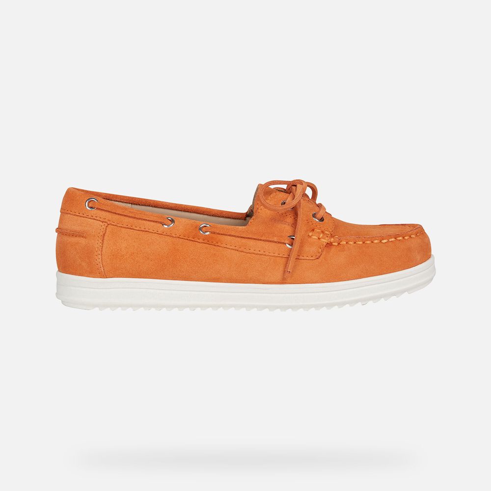 Geox Loafers Orange Genova - Geox Womens Shoes - ZGLMYJ192